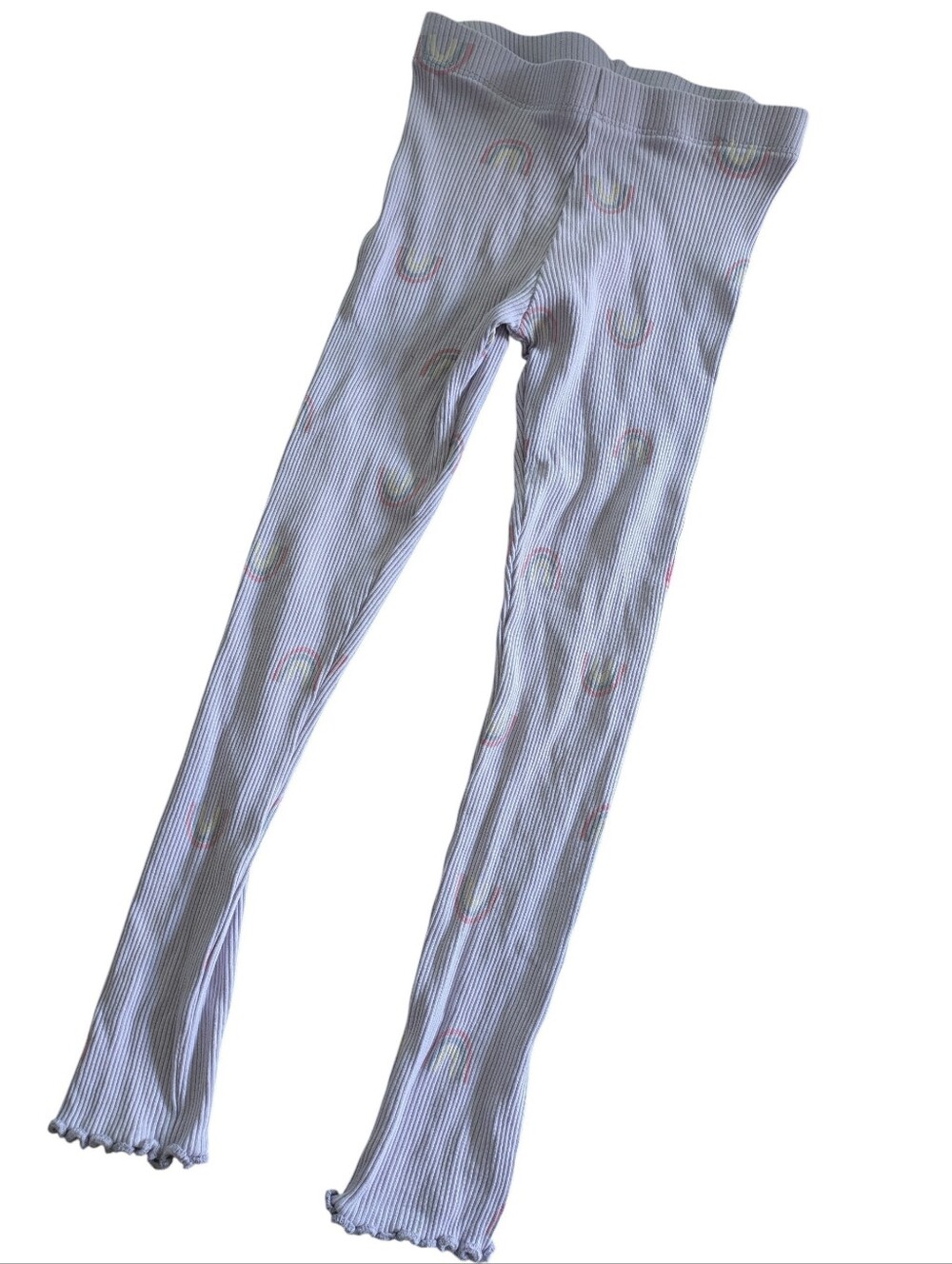👉10/10$ Ribbed Leggings with Rainbow Print